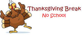 No School November 26th - November 28th