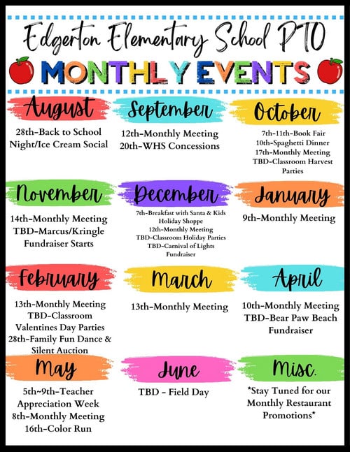 2022-2023 PTO Calendar